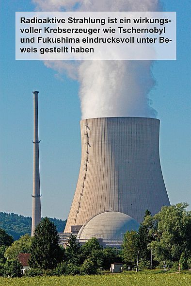 Radioaktive strahlung ist ein wirkungsvoller Krebserzeuger wie Tschernobyl und Fukushima eindrucksvoll unter Beweis gestellt haben.